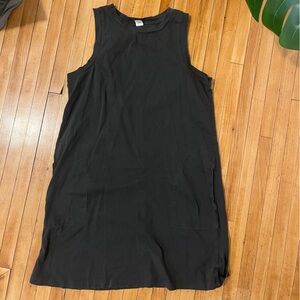 Dark gray Sleeveless Tank Dress